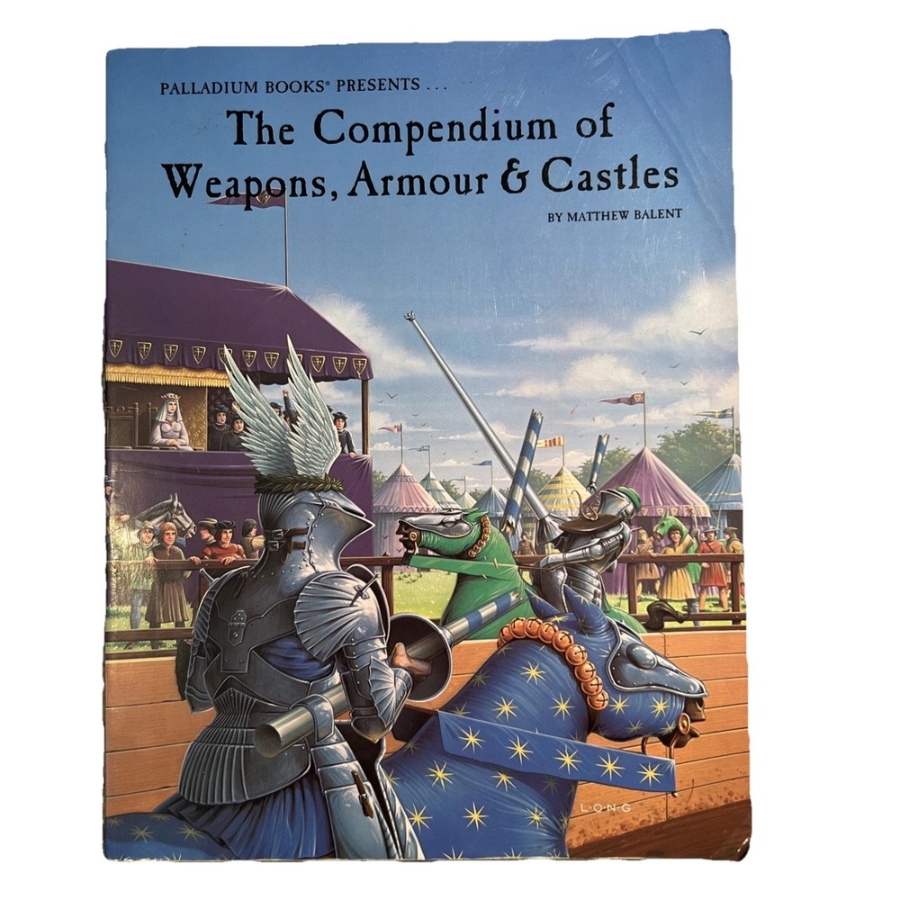 Palladium Compendium Weapons Armour Castles 1995 RPG Fantasy Reference Guide